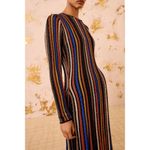 Ulla Johnson  Albie Knit Long Sleeve Dress in Zoisite Small New Womens Maxi Gown Photo 9