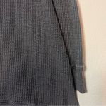 Soft Surroundings Soft Surrounding Waffle Knit Top Gray Blue Long Sleeve Size Large High Low Photo 3