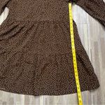 Timeless Brown Polka Dot Dress, Size Medium Photo 10