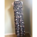 1. State  Floral Paisley Black Maxi Fall Boho Whimsi Romantic Dress Medium Ruffle Photo 1