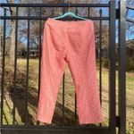 Anthropologie Corey Lynn Calter Pink Straight Leg Cropped Lace Pants 8 Photo 7