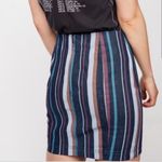 Free People Novelty Modern Femme Denim Blue Mini Skirt Boho Y2K Stretchy Size 6 Photo 2