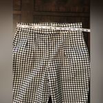 Retro Vixen by Micheline Pitt Black and White Gingham Cigarette Pants Sz L (alte Size L Photo 2