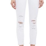 J Brand J. Brand White Cropped Low Rise Distressed Jeans Plus Size 32 NWT Photo 0