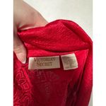 Victoria's Secret  Gold Label Red Lace Trim Satin Slip Chemise Nightgown Size M Photo 3