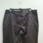Vera Wang Simply Vera Black Satin Straight Leg Pants 16P Photo 3