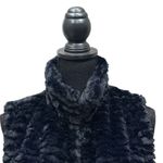 Betsey Johnson  Black Faux‎ Fur Vest Women's Size Large Photo 1