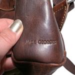 Jack Georges Voyager 7137 Brown Buffalo Leather Convertible Top Flap Backpack Photo 3