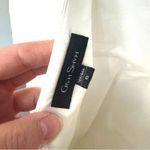 Givh Shyh Bright White Bridal Beaded Peplum Brocade Blouse Size 6 Photo 3