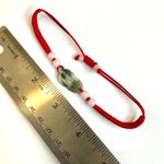 Frog Carving Jadeite Bead red cord Bracelet Photo 6