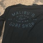 surf shop long sleeve t shirt Blue Photo 2