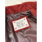 NWT Leathervilla Vintage Suede Burgundy Coat Outdoor VTG Gorpcore Womens Size S Red Photo 6