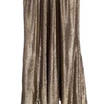 Dress the Population Gold Sequin Cameron Midi Dress size Small V Neck Sleeveless Photo 4