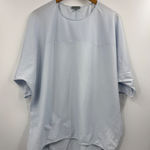 COS  Light Blue Cotton Oversized Tunic Top Shirt Womens Size L Photo 0