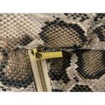 Michael Kors Pencil Skirt Mambo Snakeskin Print High Waist Knee Length Zip Sleek Photo 4