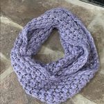 Claire's Lilac Purple Knit crochet sequin Infinity Scarf Photo 0