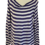 Loro Piana  Purpel Striped Linen Silk Blend Top Size 44 / 8 Photo 0