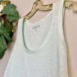 Loft NWT Striped Mint Everyday Tank Top M Photo 6