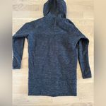 Athleta Stronger CYA Long Fleece Lined Hoodie Jacket Charcoal Heathered Grey-XXS Photo 8