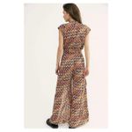 Free People Sahara Jumpsuit Size Small Bohemian Festival Western Print Wide Leg Photo 14