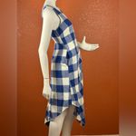 Maeve  Blue and White Asymmetrical Wrap Sundress Size XSP. A14 Photo 8