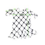 Ashley Stewart  Black & White Gingham Ruffle Hem Midi Dress NWT Size 34/36 Photo 8