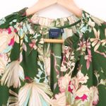 Kaari Blue Anthropologie Floral Tunic Top Green Boho Business Casual Size M Photo 5