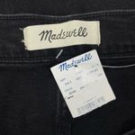 Madewell  High Rise Distressed The Mom Jeans Ankle Crop Black Size 36 Photo 11