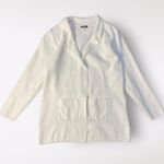 Vila Milano Women’s White Knitted Cardigan Sweater Size L Minimalist Neutral Photo 0