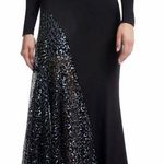 Dress the Population New Winnie Sequin V-Neck
Long Sleeve Godet Sheath Gown sz S Photo 0