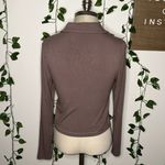 Abercrombie & Fitch  Light Brown Collard Button Down Long Sleeve Photo 2
