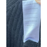 Free People Women's Game On Cardigan Sweater Black Ribbed Knot V Neck Medium Photo 10