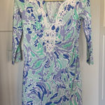 Lilly Pulitzer Marina Dress Lilly's Lilac Nice blue green long sleeve dress Photo 0