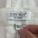Judy Blue  Skinny Fit White Stretch Denim Factory Ripped and Distressed Jeans 29 Photo 12
