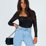 Princess Polly  Asher Black Bodysuit Mesh Long Sleeve Photo 1