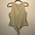 House of Harlow 1960- Nude Seamless Ribbed Fabric Crew Tank Bodysuit- Size L Photo 1