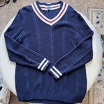 Club Room‎ Cable Knit Sweater V Photo 0