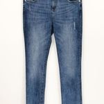 DL1961  Mara Instasculpt Straight Ankle Jeans Destroyed Raw Fringe Hem Photo 0