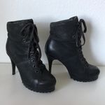 Ash lace up high heeled combat style boots Photo 1