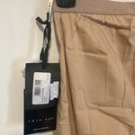 TwinSet women's XS extra small tan lightweight silky elastic waist thin leggings Photo 4