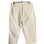 Gloria Vanderbilt White Cotton Stretch Crop Pants Size 8 Photo 1