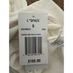 l*space L* Phoebe Classic One Shoulder Rib Cream One Piece Swimsuit Size 6 NWT Photo 9