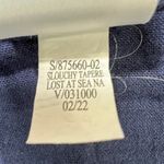 Old Navy  Slouchy Tapered Pants Womens 12 Navy Blue 100%‎ Cotton Lost At Sea Photo 3