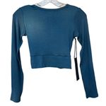 Noli  Wrap Rib Long Sleeve Top - NEW - Size Small - Marine color Photo 1