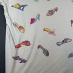 Brighton Womens One Size White If The Shoe Fits T-Shirt SS Preshrunk Cotton Photo 8