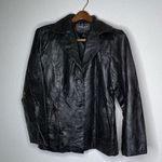 Vintage Milan Black Leather‎ Jacket Size XL Photo 4