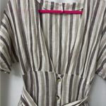 Free People  Beige and White Striped Cover-Up Photo 4