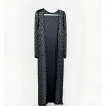 Akira Sequined Beaded Long Duster Kimono Cardigan L Sparkly Festival Concert Boh Photo 1