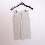 TNA Aritzia Cariboo Cotton Fleece Lined Mid Rise Straight Pencil Skirt Gray XXS Photo 0