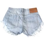 One Teaspoon Brandos Denim Cutoff Shorts Women’s Size 26 Light Wash Distressed Photo 4
